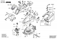 Bosch 3 600 HB9 400 Universalrotak 650 Lawnmower 230 V / Eu Spare Parts